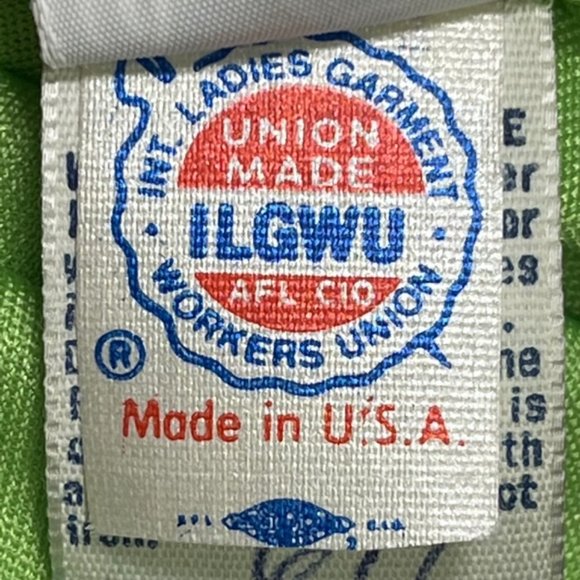 Vintage HALSTON IV Dorian Lime Green Long Sleeved Boat Neck Column Maxi Dress - Picture 12 of 16